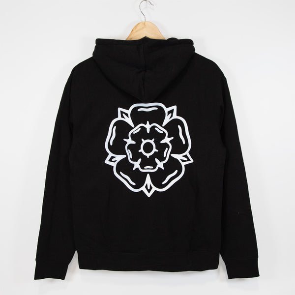 Obey Black Rose Hoodie Don't Mess With Yorkshire Rose Zip