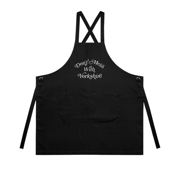 Ornate Canvas Apron - Black