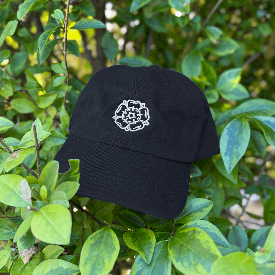 Rose Dad Cap - Black