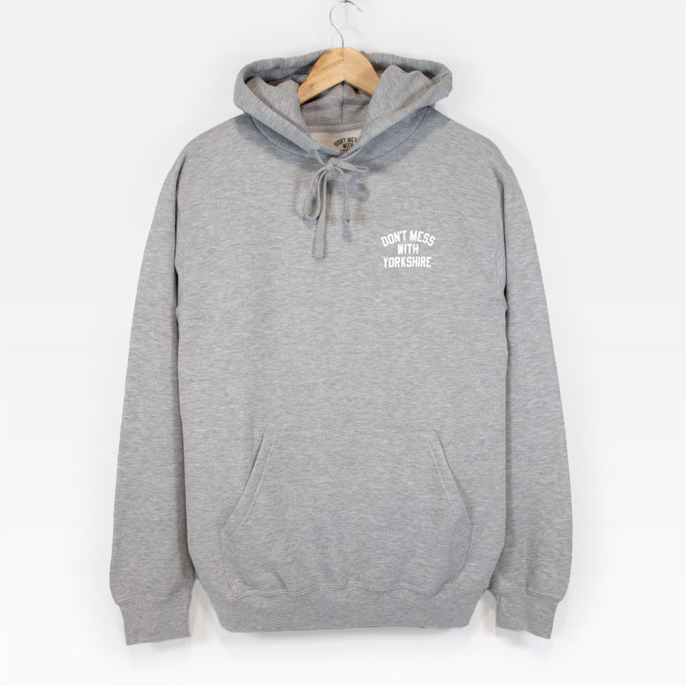 Don't Mess With Yorkshire - Rose Hooded Sweatshirt Heather Grey