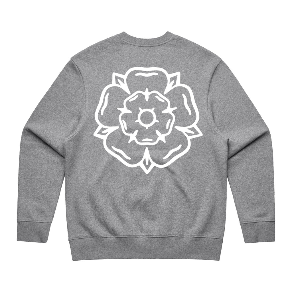 Rose Crew Sweatshirt Grey Heather