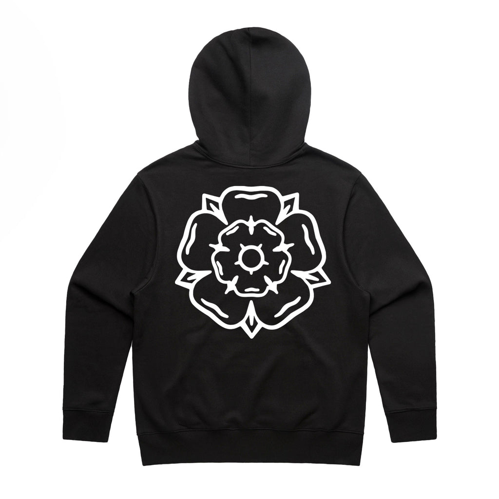 Rose Hooded Sweatshirt Black