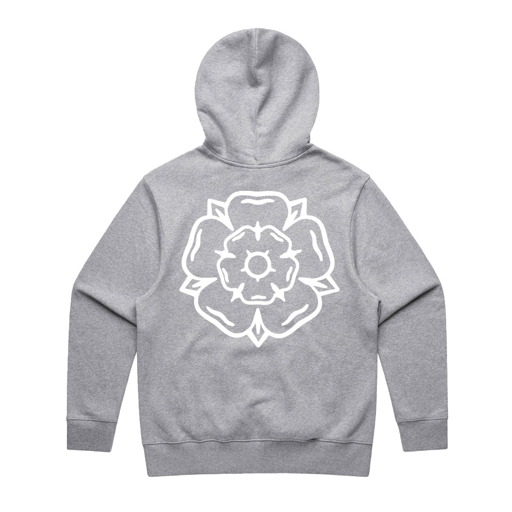 Rose Hooded Sweatshirt Heather Grey