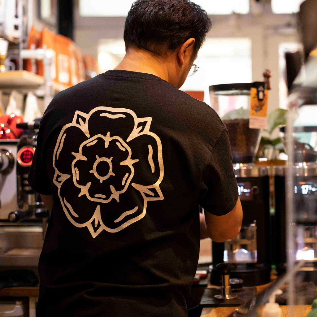 Don't Mess With Yorkshire - Rose S/S T-shirt Black