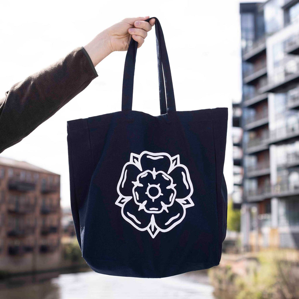Don't Mess With Yorkshire - Rose Tote Bag Navy