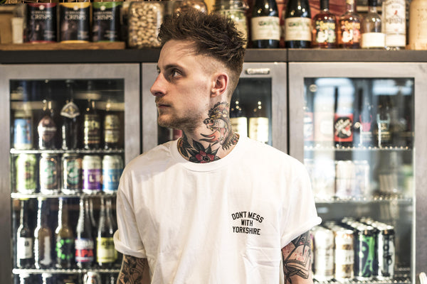 Don't Mess With Yorkshire - Rose S/S T-shirt White