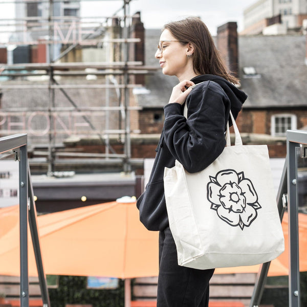 Don't Mess With Yorkshire - Rose Tote Bag Natural