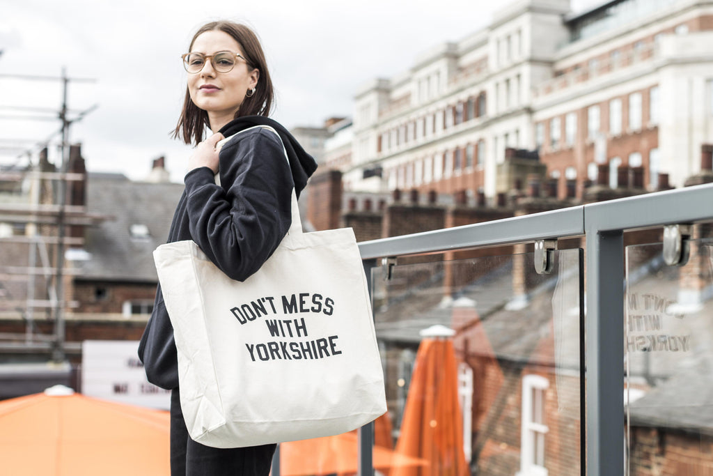 Don't Mess With Yorkshire - Rose Tote Bag Natural